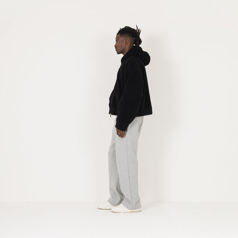 Fleece Zip Jacket - Black - Destructive