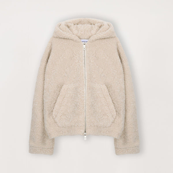 Fleece Zip Jacket - Natural - Destructive