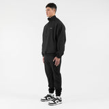 Half Zip Nylon Jacket - Black - Destructive