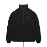 Half Zip Nylon Jacket - Black - Destructive