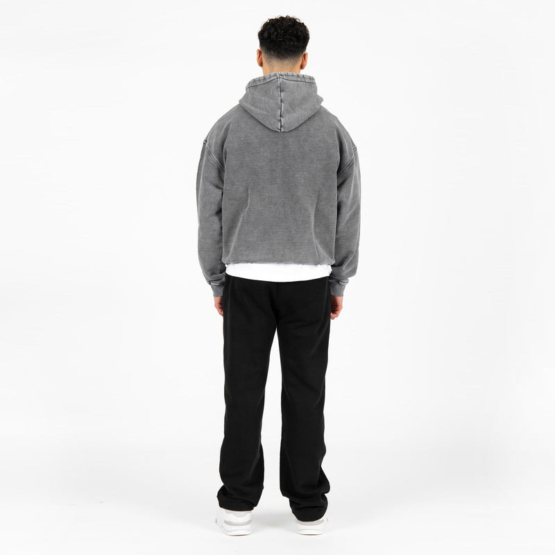 Heavyweight Hoodie - Vintage Grey - Destructive