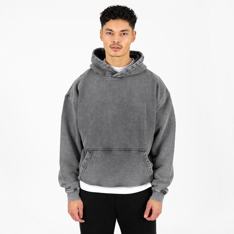 Heavyweight Hoodie - Vintage Grey - Destructive