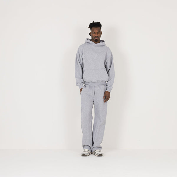 Hoodie - Light Marl Grey - Destructive