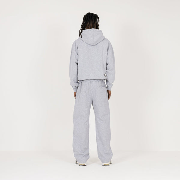 Hoodie - Light Marl Grey - Destructive