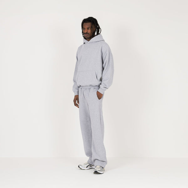 Hoodie - Light Marl Grey - Destructive