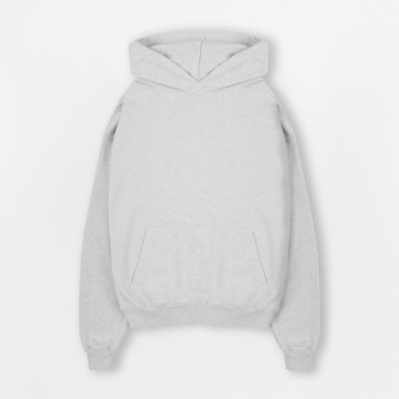 Hoodie - Light Marl Grey - Destructive