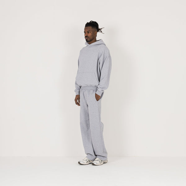 Hoodie - Light Marl Grey - Destructive