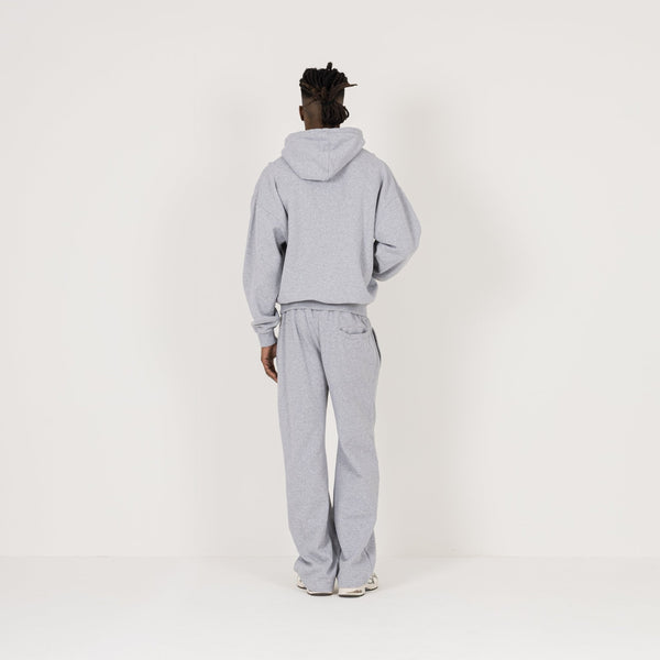 Hoodie - Light Marl Grey - Destructive