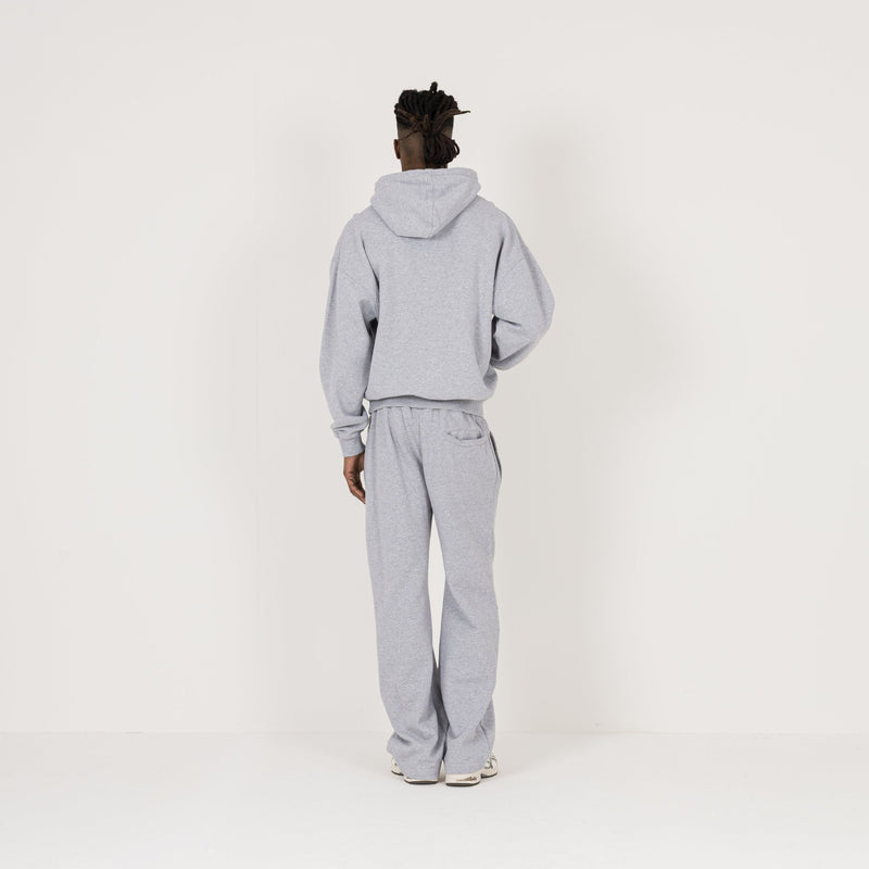 Hoodie - Light Marl Grey - Destructive