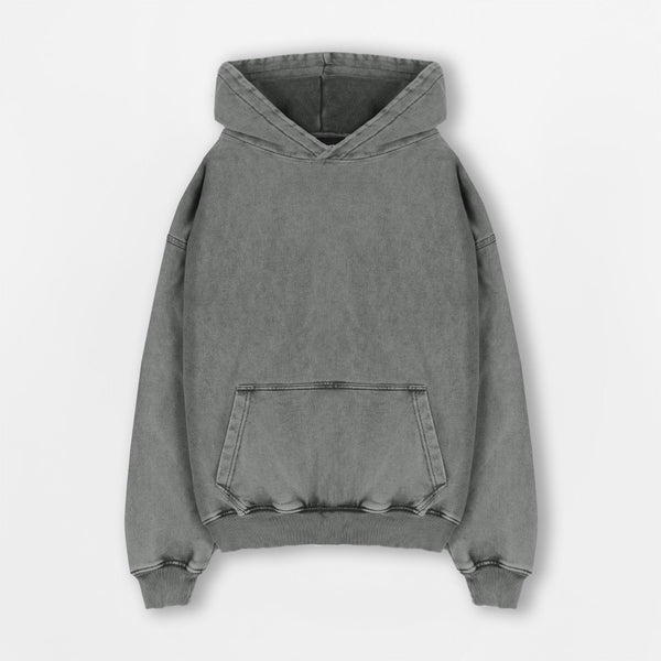 Hoodie - Vintage Grey - Destructive