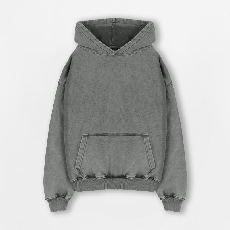 Hoodie - Vintage Grey - Destructive