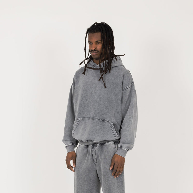 Hoodie - Vintage Grey - Destructive