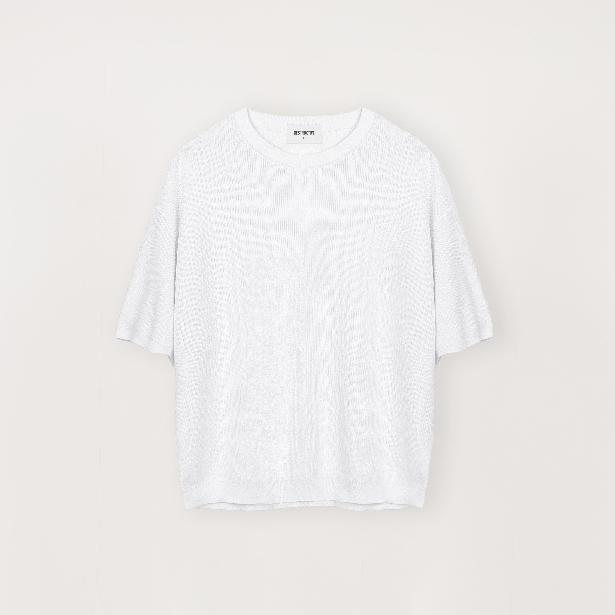 Knit T-Shirt - White