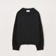 Knitted Sweatshirt - Black - Destructive