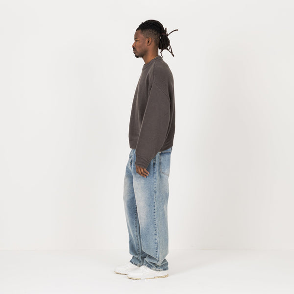 Knitted Sweatshirt - Sable - Destructive