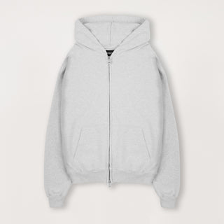 Zip Hoodie - Light Marl Grey