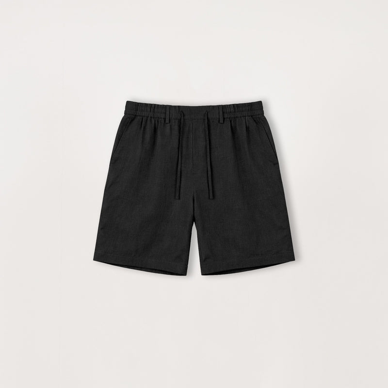 Linen Short - Black - Destructive