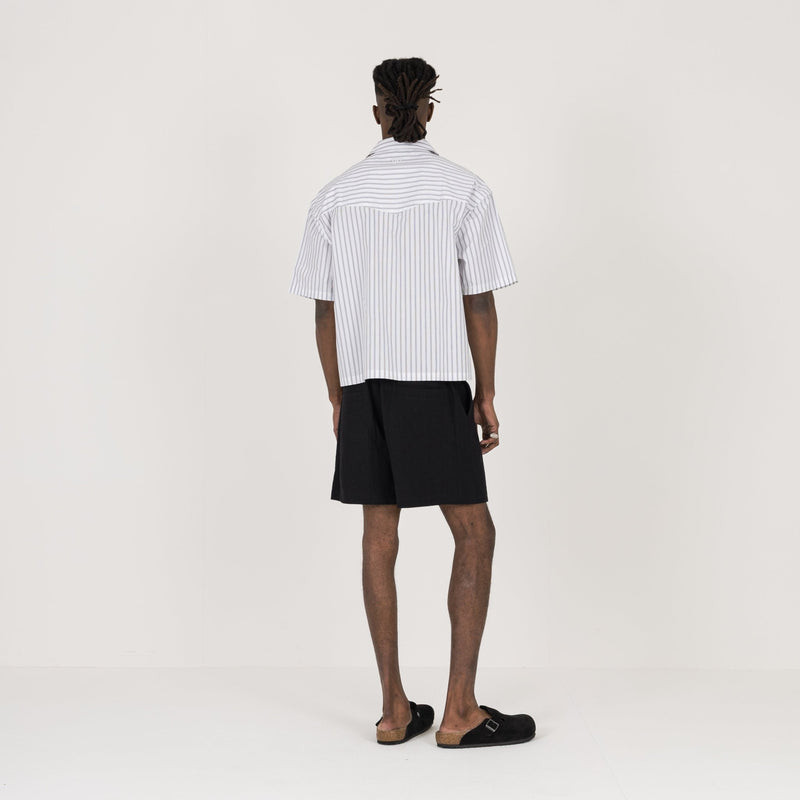 Linen Short - Black - Destructive