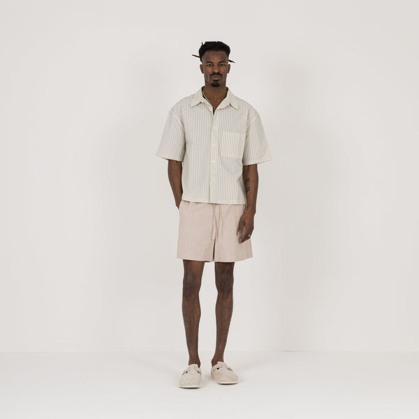 Linen Short - Ecru - Destructive