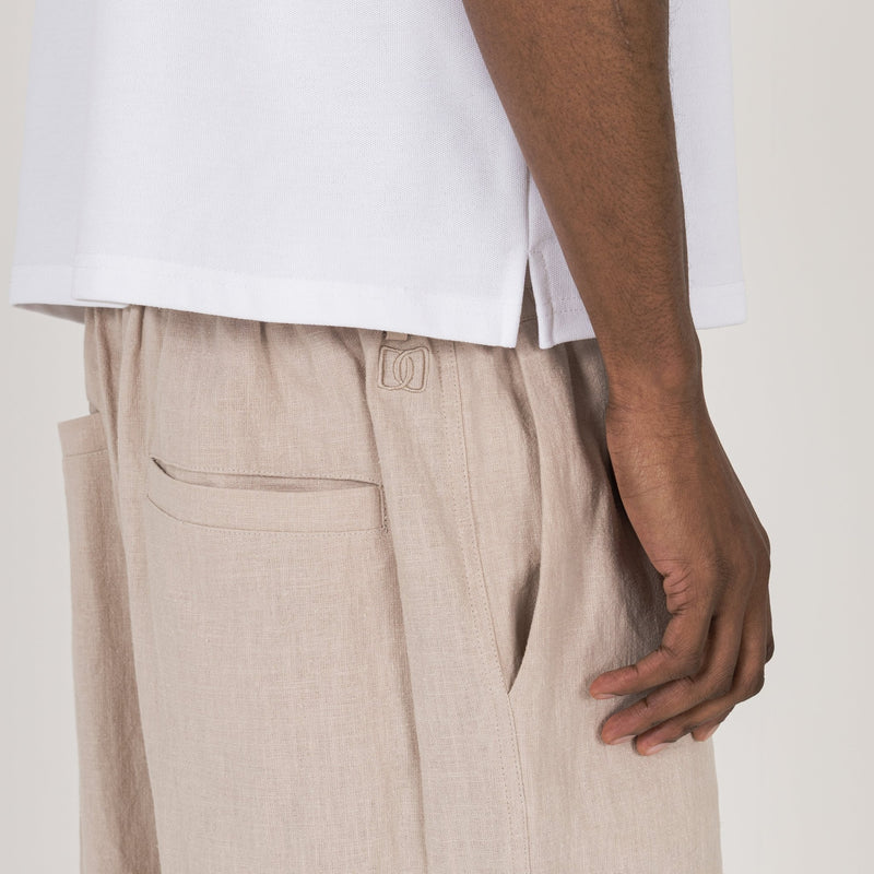 Linen Trouser - Ecru - Destructive