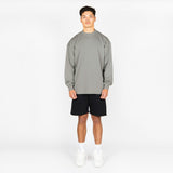 Long Sleeve T-Shirt - Fossil Grey - Destructive