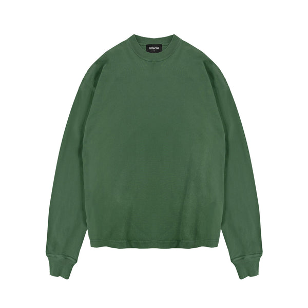 Long Sleeve T-Shirt - Green - Destructive