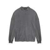 Long Sleeve T-Shirt - Vintage Grey - Destructive