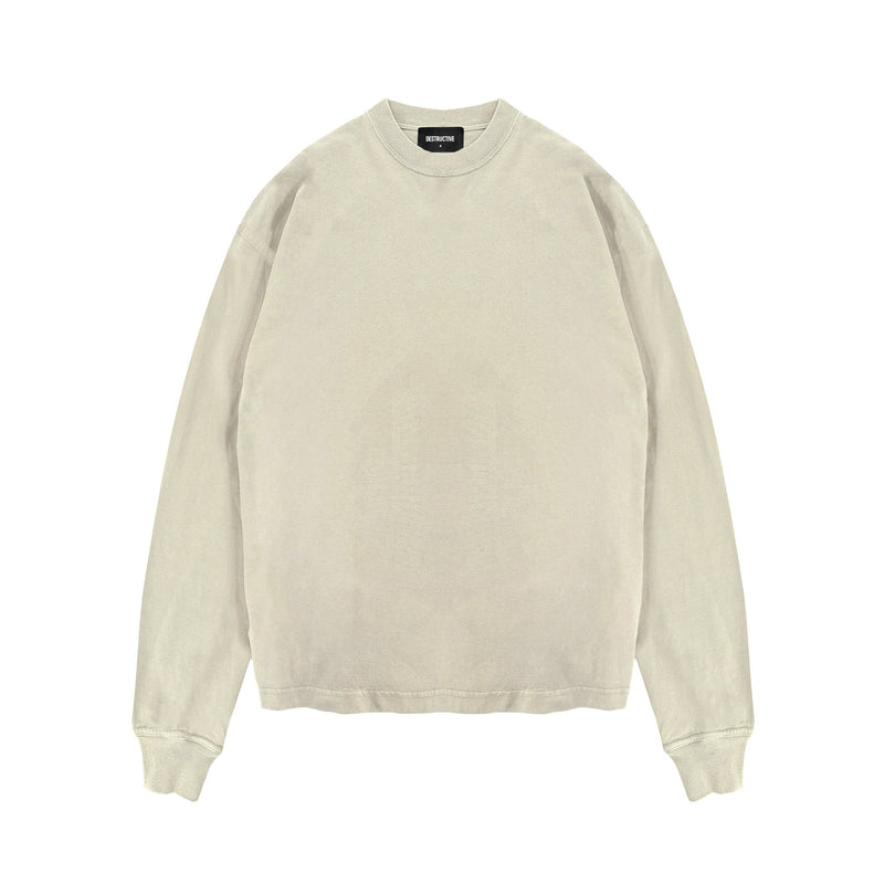 Long Sleeve T-Shirt - Vintage Olive - Destructive