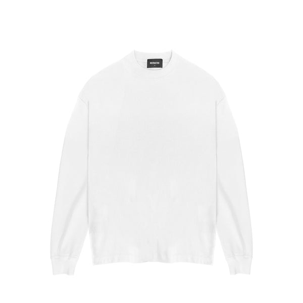 Long Sleeve T-Shirt - White - Destructive