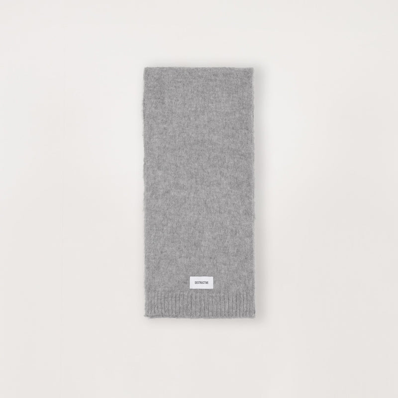 Mohair Scarf - Glacial Grey - Destructive