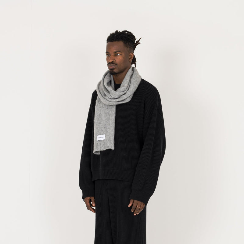 Mohair Scarf - Glacial Grey - Destructive
