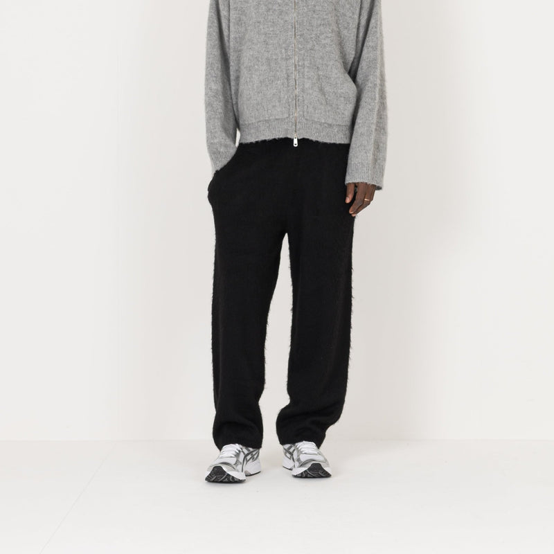 Mohair Sweatpant - Black - Destructive