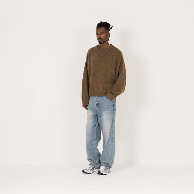 Mohair Sweatshirt - Birch - Destructive