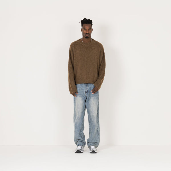 Mohair Sweatshirt - Birch - Destructive