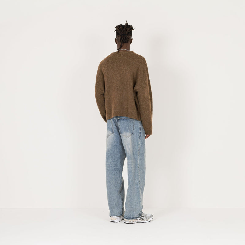 Mohair Sweatshirt - Birch - Destructive