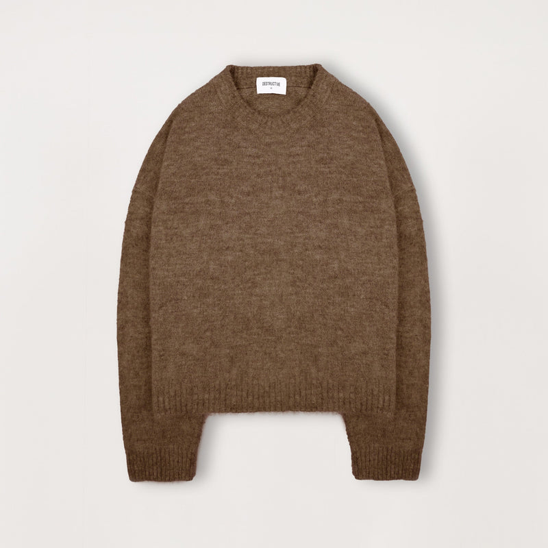 Mohair Sweatshirt - Birch - Destructive