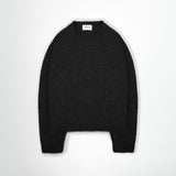 Mohair Sweatshirt - Black - Destructive