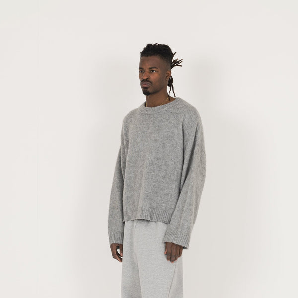 Mohair Sweatshirt - Glacial Grey - Destructive