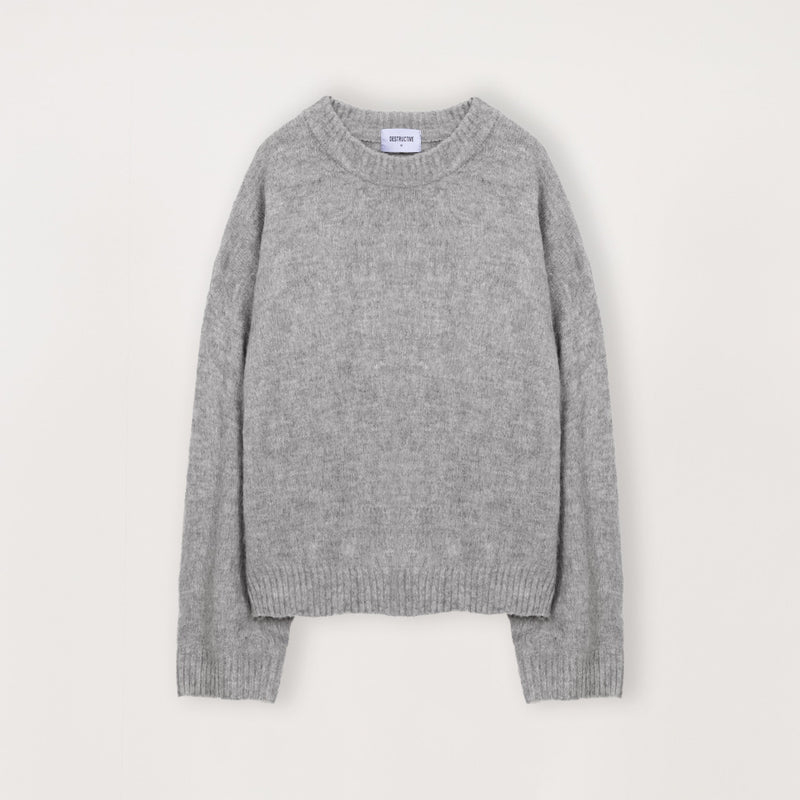 Mohair Sweatshirt - Glacial Grey - Destructive