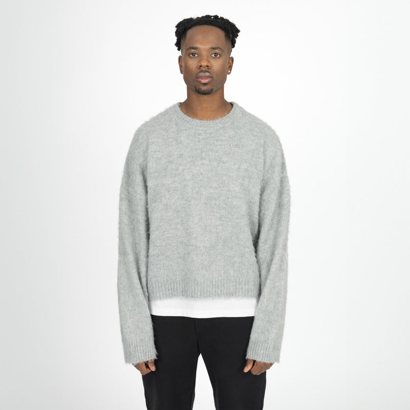 Mohair Sweatshirt - Glacial Grey - Destructive