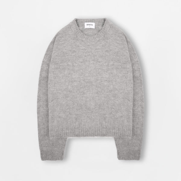 Mohair Sweatshirt - Glacial Grey - Destructive