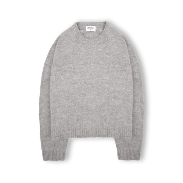 Mohair Sweatshirt - Glacial Grey - Destructive