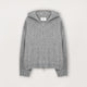 Mohair Zip Hoodie - Glacial Grey - Destructive