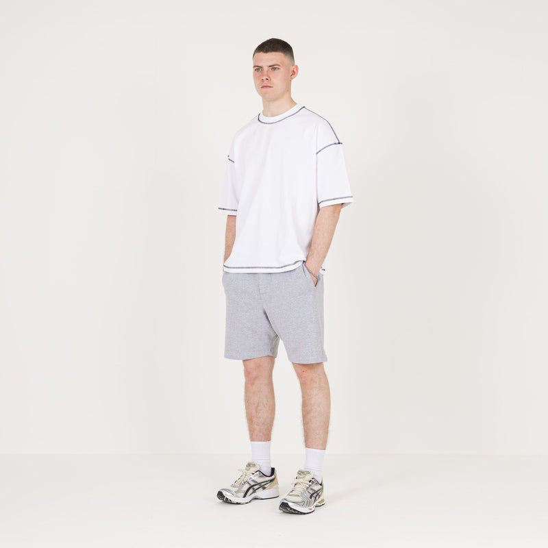 Outline T-Shirt - White - Destructive