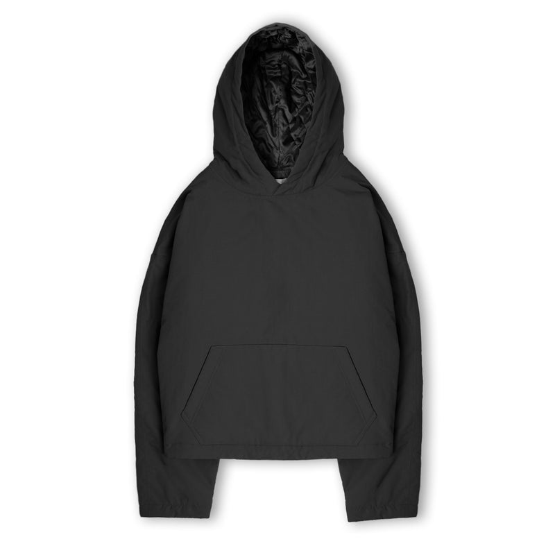 Padded Hooded Jacket - Black - Destructive