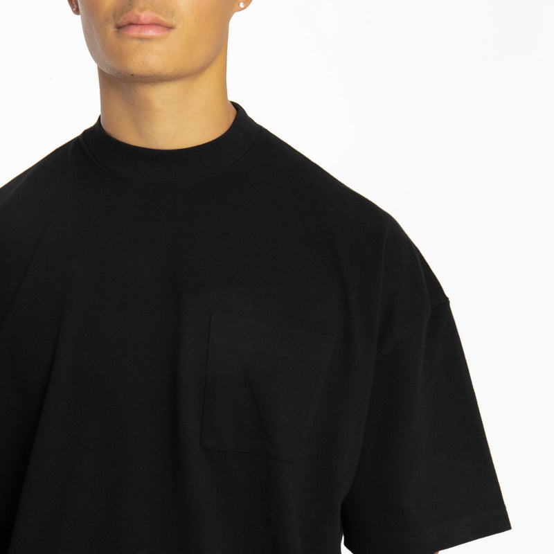 Pocket T-Shirt - Black - Destructive