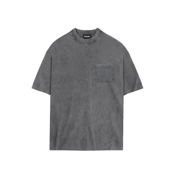 Pocket T-Shirt - Vintage Grey - Destructive