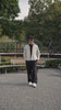 Cropped Long Sleeve Shirt - Bone Pinstripe | Community Fits | approved full-frame 9:16