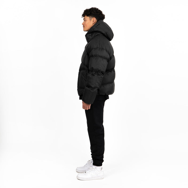 Puffer Jacket - Black - Destructive