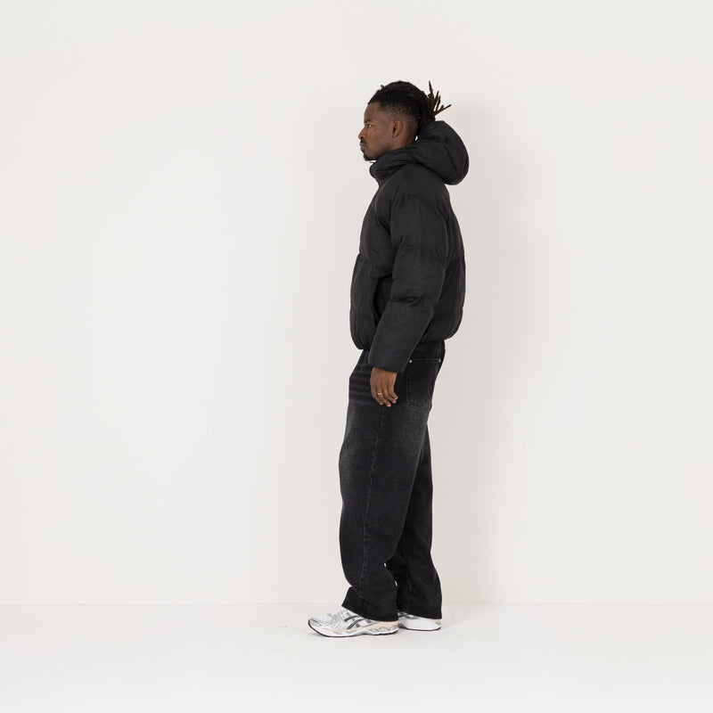 Puffer Jacket - Black - Destructive
